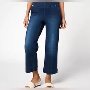 NWT Belle by Kim Gravel Tall TripleLuxe Denim Cropped Traveler Jean / 18W Tall